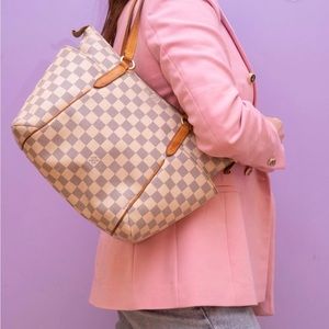 Authentic Louis Vuitton Totally PM Damier Azur Shoulder Bag